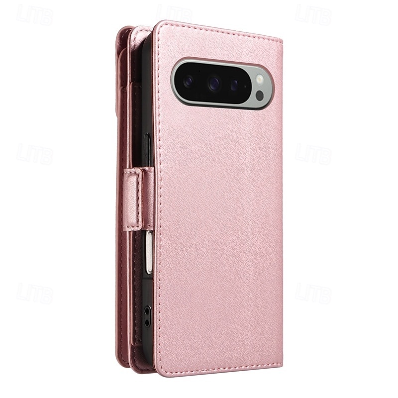 هاتف غطاء من أجل غوغل بيكسل 9 برو اكس ال Pixel 8 Pro Pixel 7 Pro Pixel 6 حافظة بطاقة المحفظة حماية كاملة للجسم مع الحبل ضد الصدمات مكتب  /  الأعمال جلد PU 2025 - $19.99 –P6