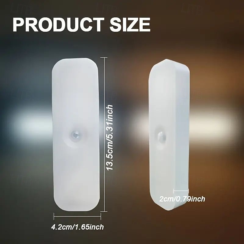3/6PCS USB Rechargeable Motion Sensor Night Light Wireless Installation Easy to Adjust Brightness for Garage Bedroom Kitchen Attic Stairwell Indoor Lighting 2025 - CAD $14.99 –P12