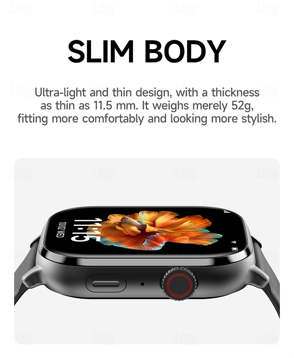 LM29 Montre intelligente 2.06 pouce Smartwatch Montre Connectée Bluetooth 4G Podomètre Rappel d'appel Moniteur d'Activité Compatible avec Android iOS Hommes GPS Longue Veille Appels Mains Libres IP68 de 2025 ? $89.99 –P4