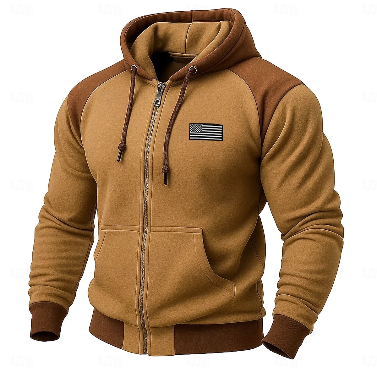 Homme Sweat à capuche Sweat à capuche zippé intégral Sweat à capuche en polaire Sweat à capuche tactique Noir bleu marine Kaki Gris Clair À capuche Uni Fermeture éclair Sport & Loisir Occasionnel de 2025 ? $27.99 –P5