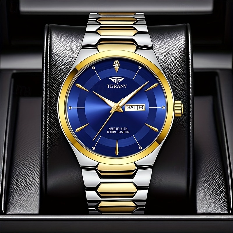 un nuovo orologio da uomo originale in stile business px7 orologio al quarzo luminescente resistente all'acqua con indicazione di data e giorno alla moda casual e versatile regalo ideale per la vita e del 2025 a $17.99 –P6