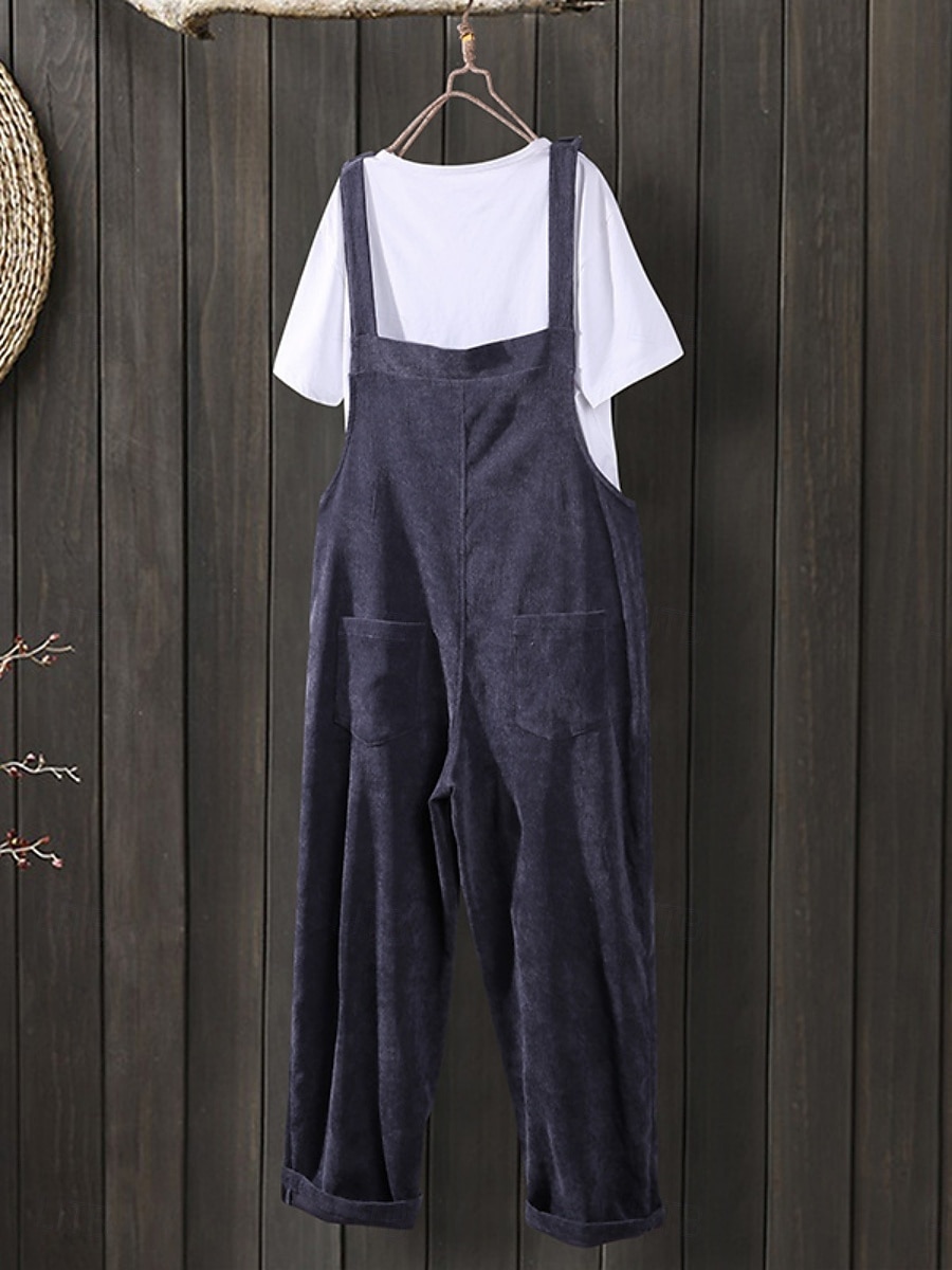 2025年 女性用 標準 全体 活発的 純色 ノースリーブ ポケット バケーション 日常 レギュラー ブラック ネイビーブルー ネービーブルー 春  コレクション – $29.99 –P8