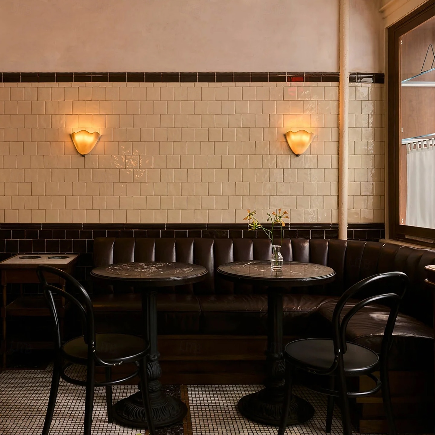 Flower Wall Lamp French Retro Wabi-Sabi Style Stained Glass Art Living Room Bedside Lamp Wall Lamp E14*2 110-240V 2026 - $232.29 –P2