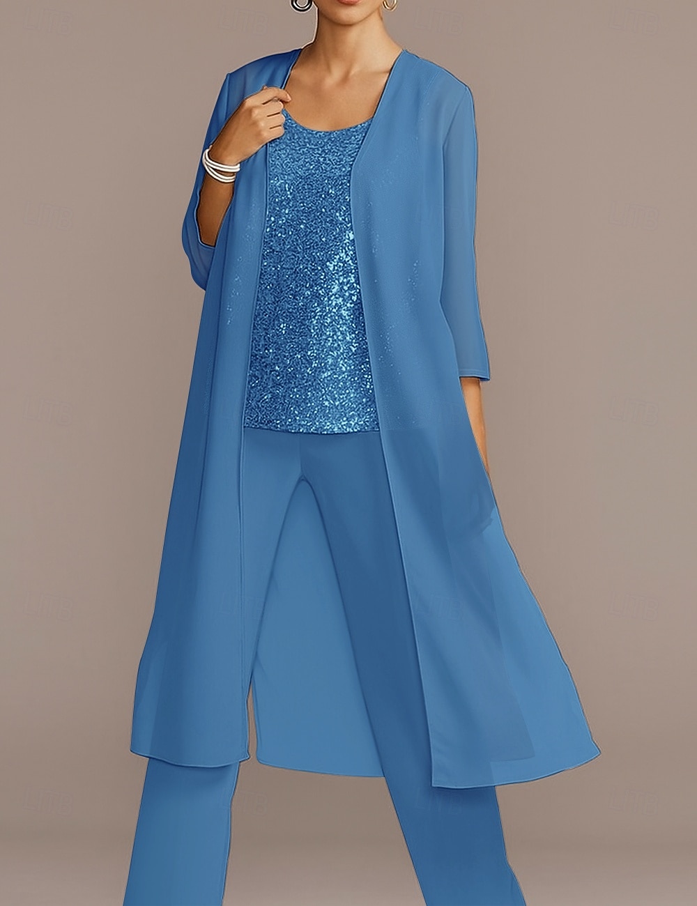 Chiffon 3/4 Sleeve Shrugs Cape  For Party Evening Mother of Bride  Wedding Guest Simple Pure Color Wedding Wraps dress to impress 2025 - CAD $57.99 –P17