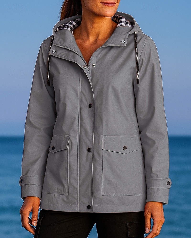 Новогодняя тематика Жен. Ветровка Куртка для активного отдыха Куртка для туризма и прогулок На открытом воздухе Водонепроницаемость С защитой от ветра Быстровысыхающий Легкость 2025 - $39.99 –P8