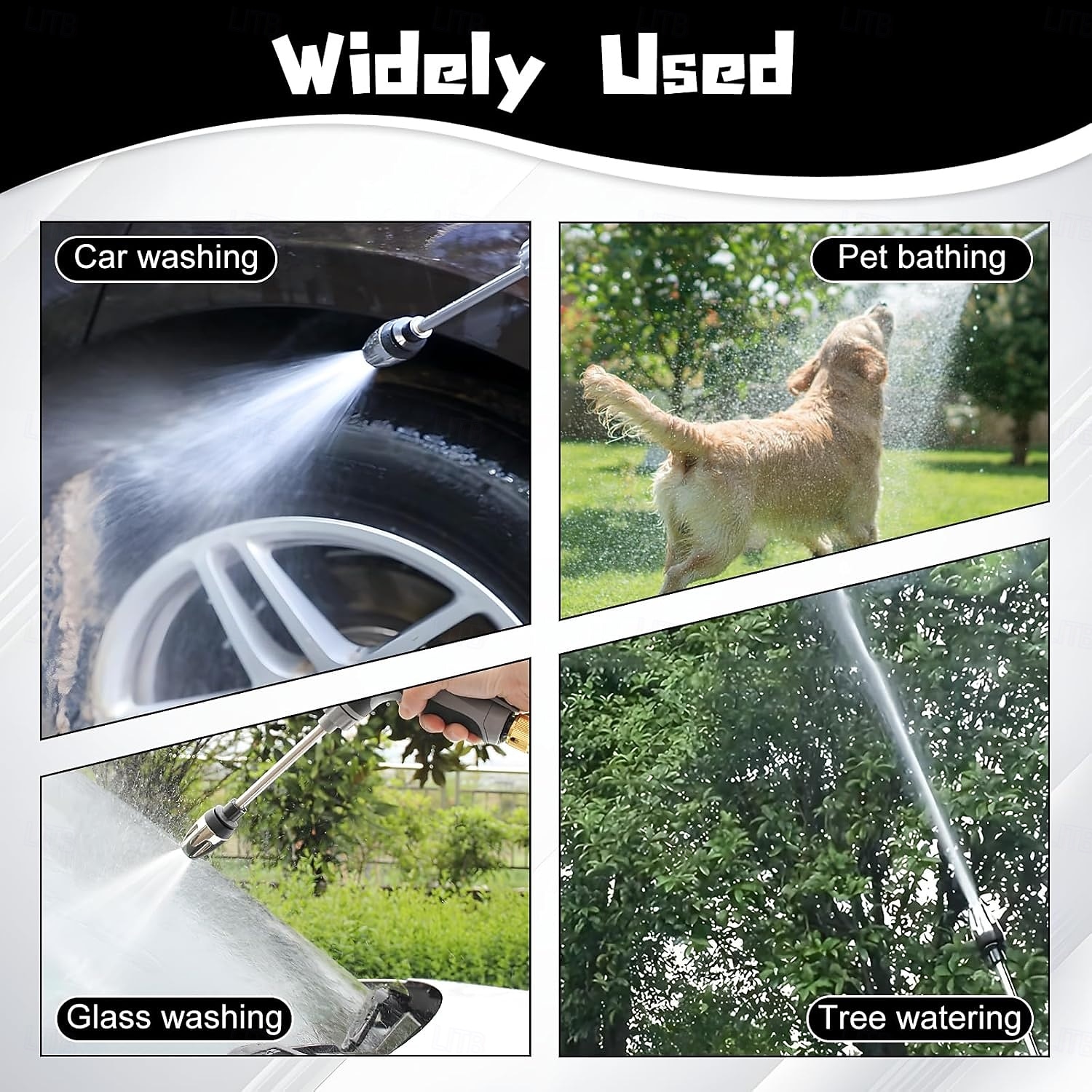 Мойка высокого давления Waterblitz, модернизированная модель Waterblitz 2025, различные эффекты распыления, насадка для шланга Waterblitz с вращением на 360 градусов 2026 - $14.99 –P5