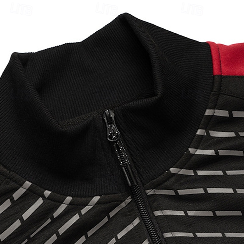 Homens Moletom Conjunto de roupas Colarinho Chinês Ao ar livre Diário Esportes Com Cordão Zip Up Bolsos Bloco de cor Preto Azul Marinha Cinzento Claro Poliéster Roupas Esportivas Moda Roupa de rua de 2025 por $49.99 –P7