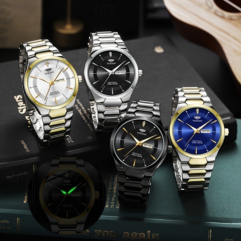 un nuovo orologio da uomo originale in stile business px7 orologio al quarzo luminescente resistente all'acqua con indicazione di data e giorno alla moda casual e versatile regalo ideale per la vita e del 2025 a $17.99 –P7