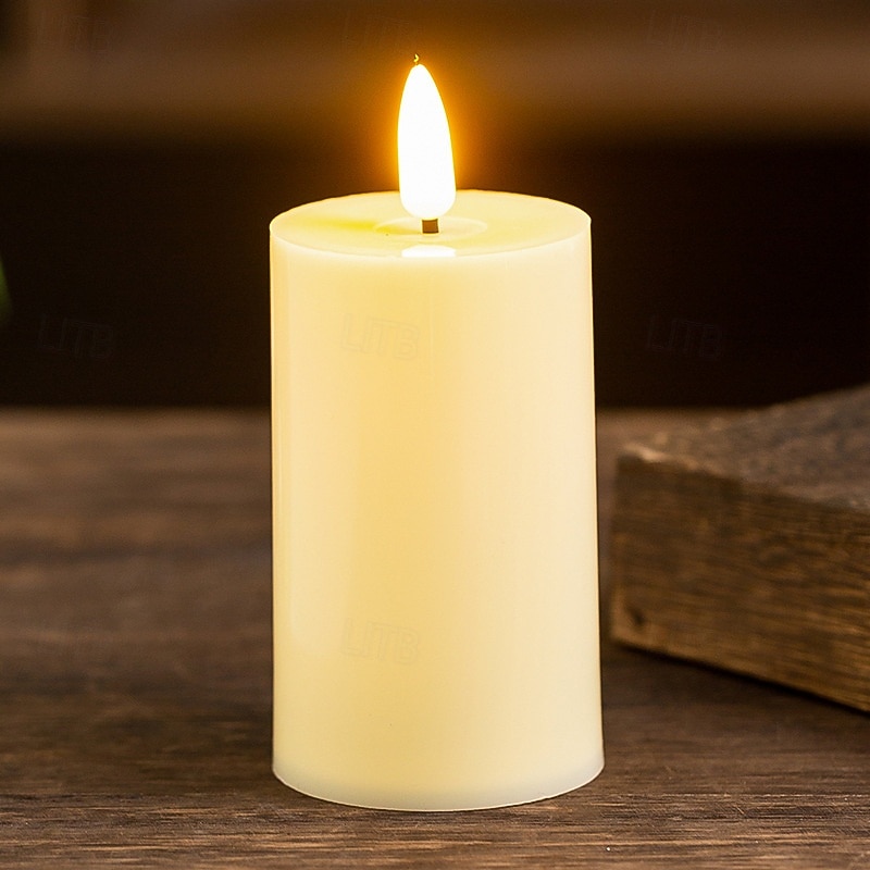 Lot de 3 bougies électroniques à LED pour Noël, Halloween, Nouvel An, Saint-Valentin, mariage, festival, fête, décoration de bureau, ornement lumineux, batterie AG13 * 3 de 2025 ? $11.49 –P7