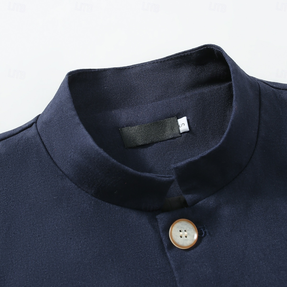 Per uomo Giacca di lino Formale Casa Bottoni Minimalista Primavera & Autunno Autunno Tutte le stagioni Tinta unica Attivo Vintage Colletto a Camicia Regolare Blu marino Verde Cachi Azzurro Giacca del 2026 a $91.99 –P9