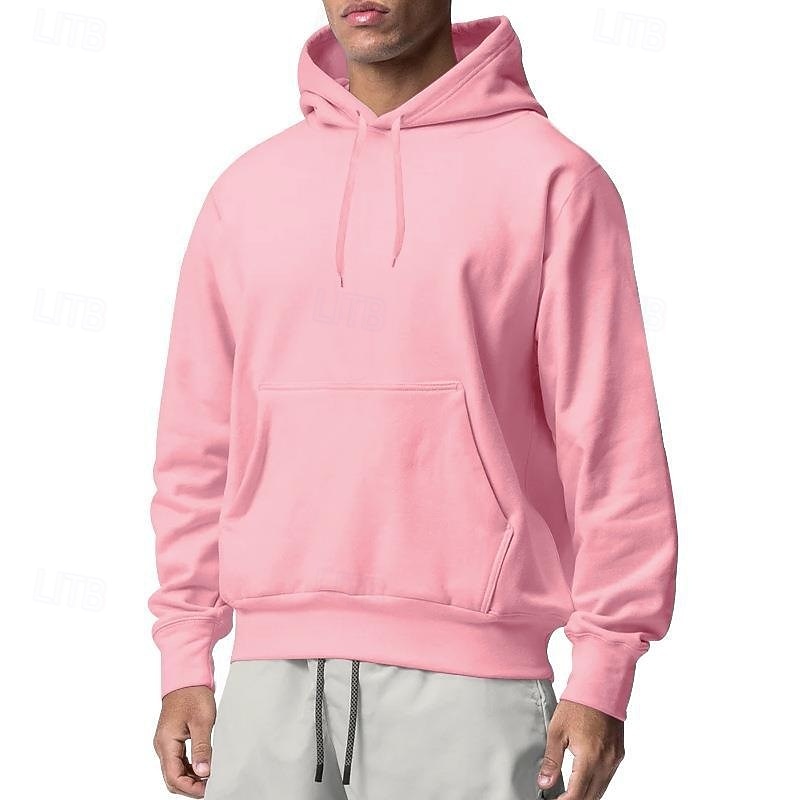 Per uomo Felpa con cappuccio Felpa con cappuccio in pile Felpa con cappuccio foderata in pile Aalbicocca Nero Bianco Giallo Rosa Con Cappuccio Semplice Sport & Outdoor Casuale Quotidiano Streetwear del 2025 a $17.99 –P6