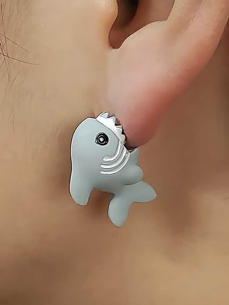 Pendientes de animales de Halloween para mujer: bonitos pendientes de aleación en 3D con dibujos de dinosaurios, cerdos e hipopótamos para fiestas, cosplay y regalos. 2026 - $5.99 –P9
