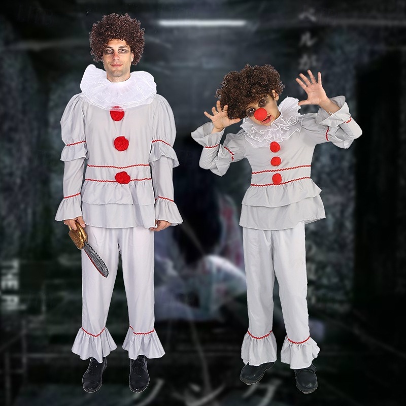 مهرج بينيفيس هالوين يتوهم زي Macacão أزياء الأسرة مجموعة هالوين إنه الرعب زي مخيف للأطفال للبالغين رجالي للصبيان عيد الرعب مهرجان أداء مناسب للحفلات أزياء هالوين سهلة تلبيس 2025 - €29.99 –P4