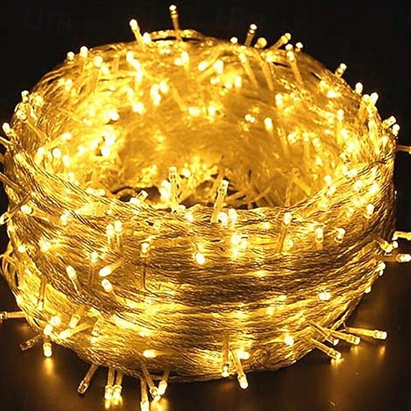 Lys 10M 100 LED Klar Tråd Blinkende Eventyr Lyskilder Innendørs/Ute Plug-in Lys 220V Bryllup Fest Tre Dekorasjoner 2026 - $10.99 –P3