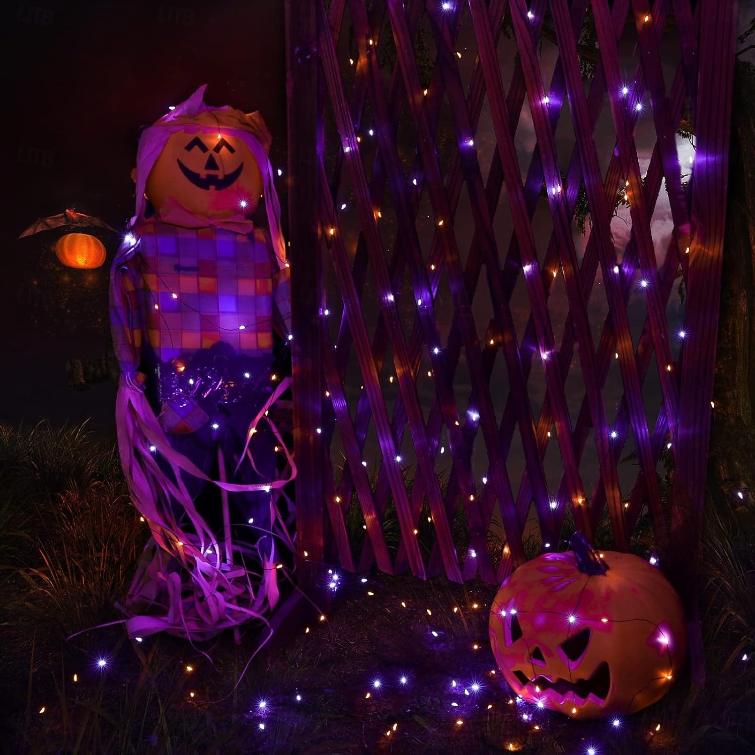 2 db 20 m/66 láb 200 led gyöngy karácsony halloween esküvői party fesztivál tündér fényfüzér beltéri és kültéri udvari kerti dekoráció fényfüzér usb tápegység 8 funkciós távirányító 2025 - $20.99 –P16