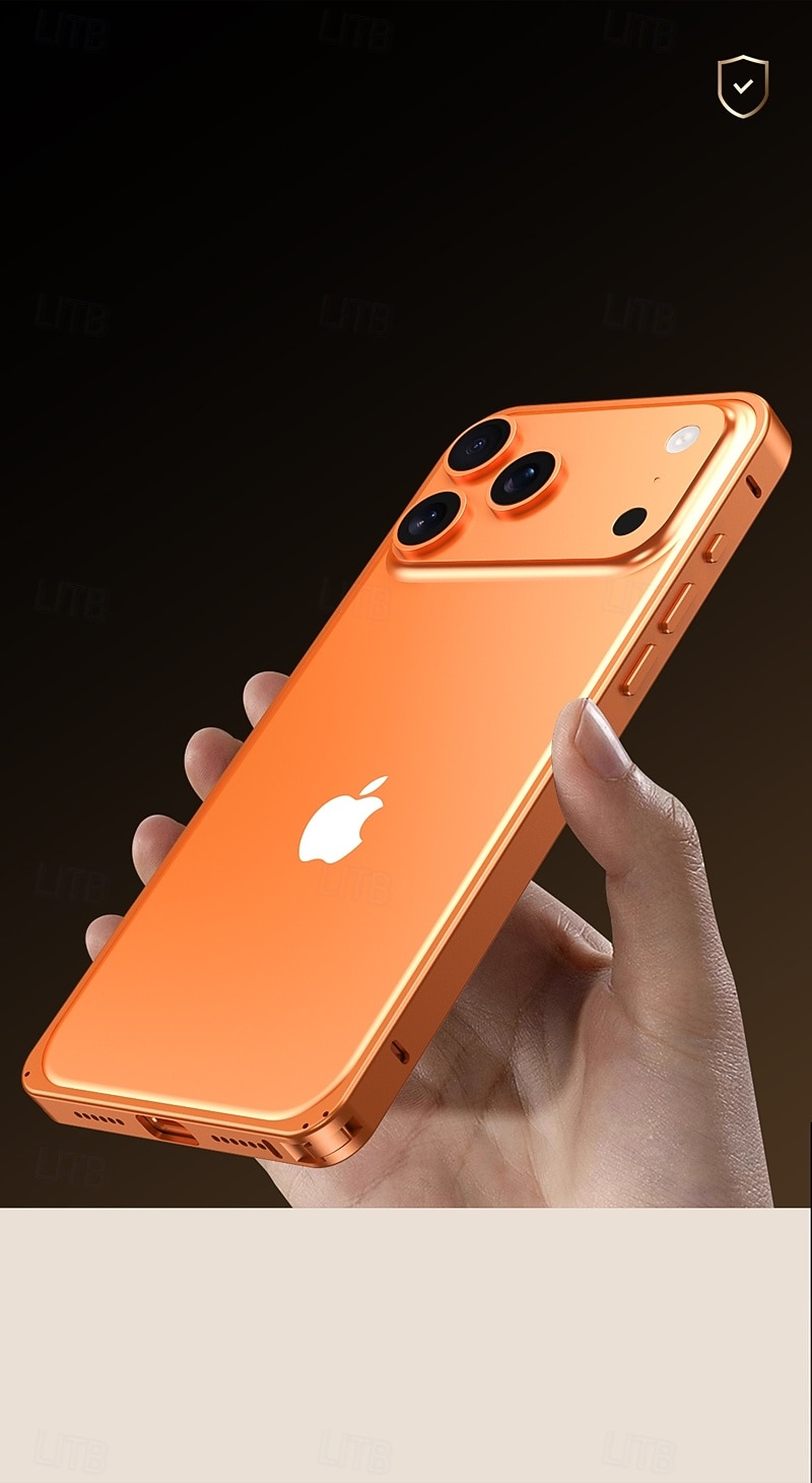 телефон Кейс для Назначение iPhone 17 Pro Max 17 Air 17 Противоударная рамка Защита от удара Ретро Металл 2025 - $12.99 –P4