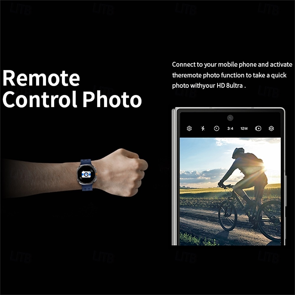 HD8ultra Reloj inteligente 1.46 pulgada Smartwatch Reloj elegante Bluetooth Monitoreo de temperatura Podómetro Recordatorio de Llamadas Compatible con Android iOS Mujer Hombre Larga espera Llamadas 2025 - $52.99 –P15