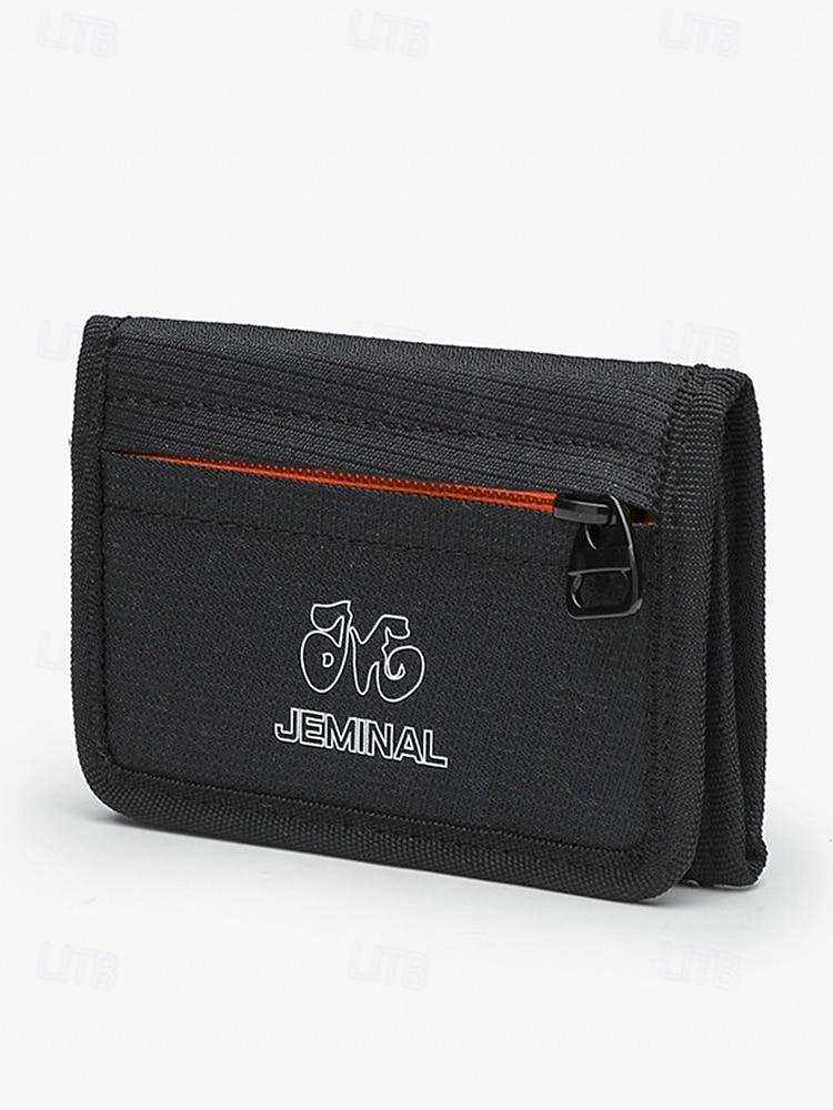 Drievoudige canvas herenportemonnee met meerdere kaartvakken, ritsvak voor munten en klittenbandsluiting – casual lichtgewicht stijl voor studenten, buitenreizen en dagelijks gebruik 2026 - $14.99 –P4