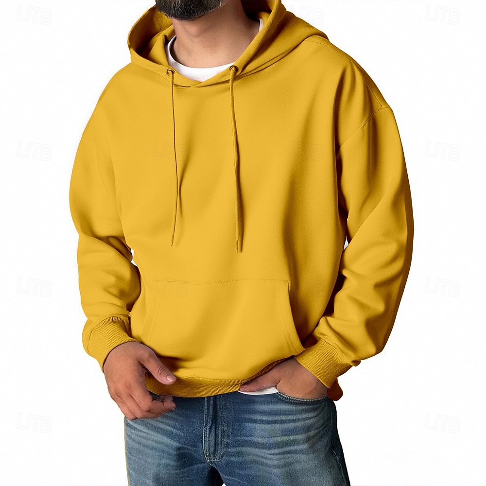 Per uomo Felpa con cappuccio Aalbicocca Blu denim Blu 1# Nero Bianco Con Cappuccio Semplice Tasca Sport & Outdoor Quotidiano Ferie Poliestere Streetwear Essenziale Casual Primavera Autunno del 2026 a $22.99 –P15