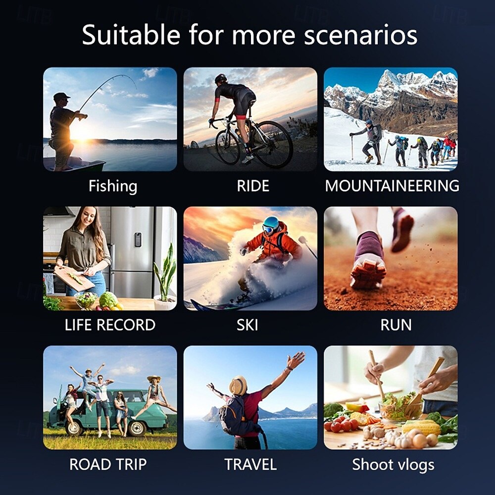 DV-01 Action Camera Portable Recording Image and Video Function Mini WIFI Control 1.6 inch 48MP 1080p 128 GB Street 2025 - $42.99 –P7