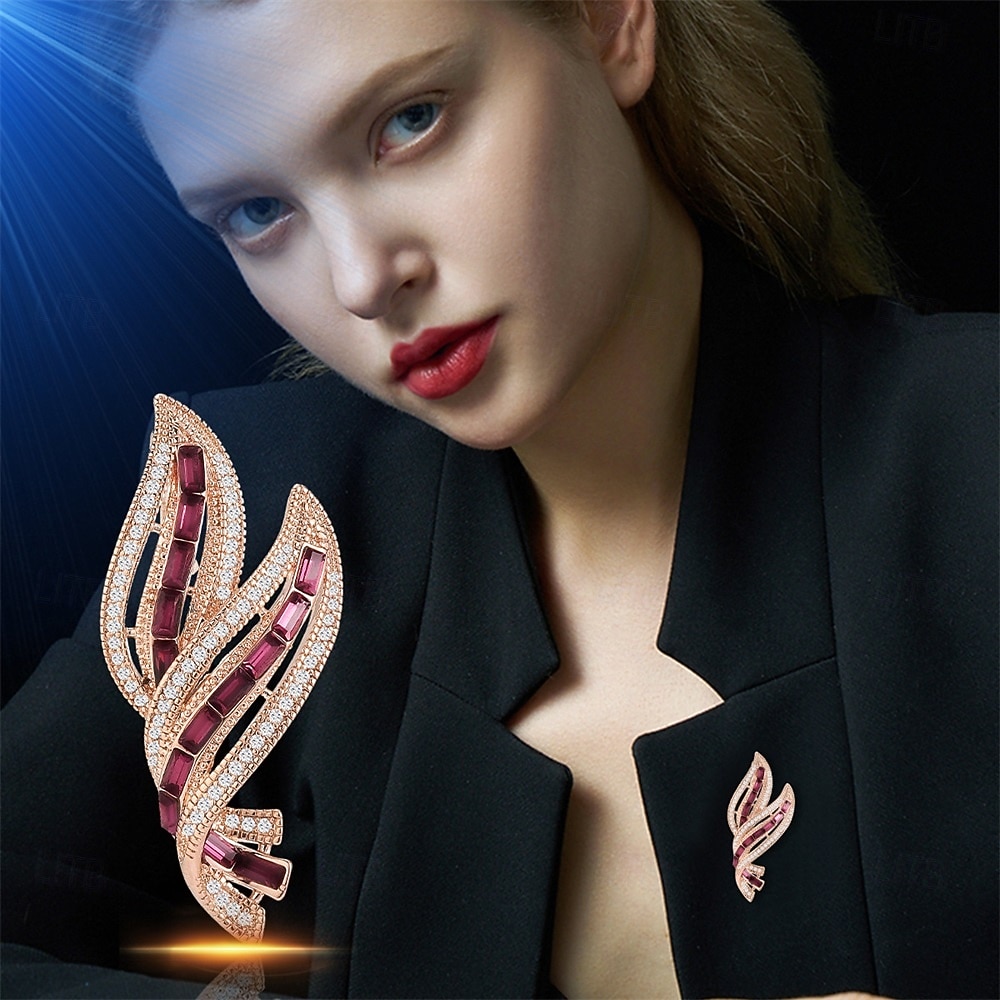 Brooches Classic Retro Leaf Elegant Fashion Personalized Simple Brooch Jewelry Light Pink Blue For Wedding Party Gift Engagement Prom Festival 2026 - $32.99 –P7