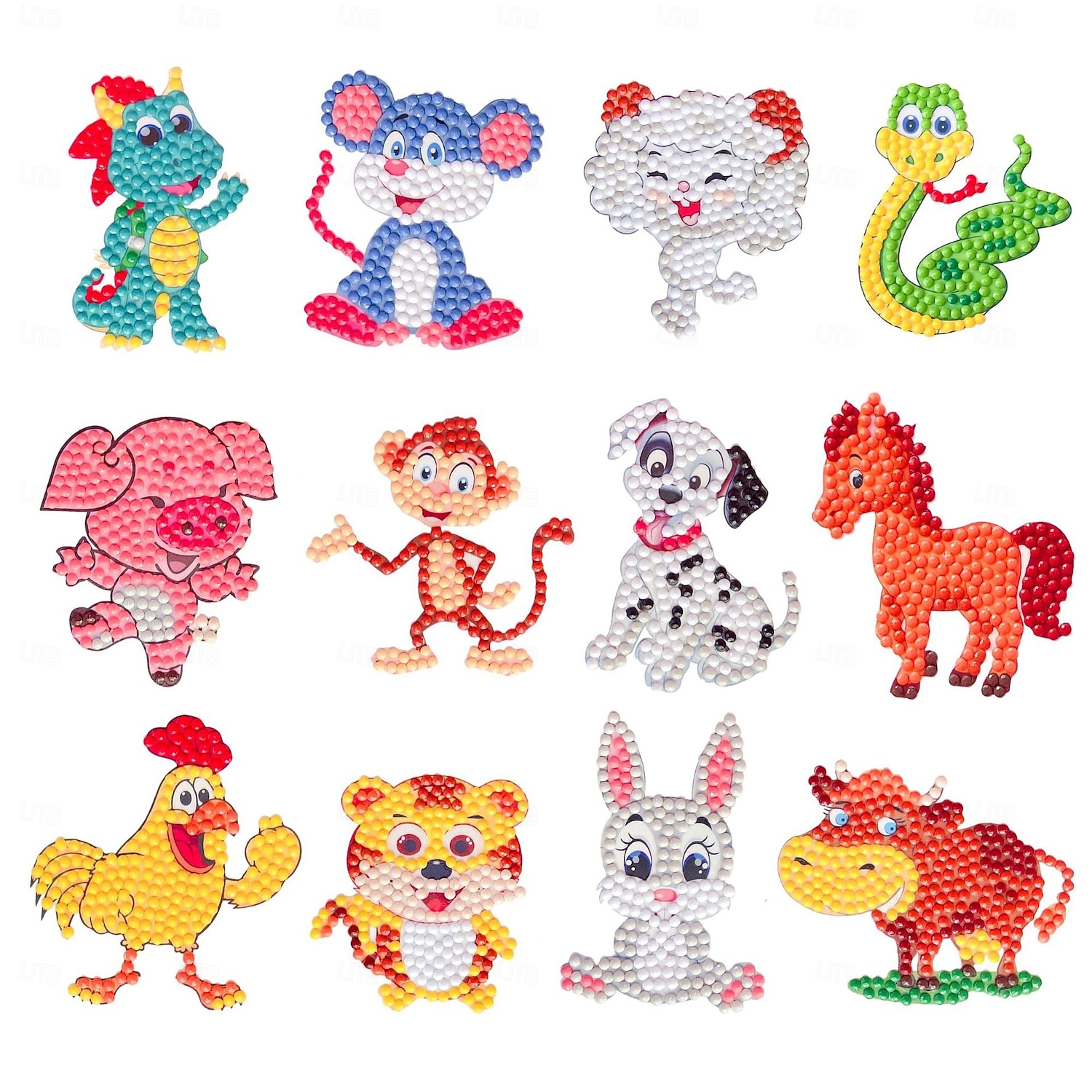 Adesivi artistici con diamanti 5D, arti e mestieri, gemme creative, kit di pittura con i numeri per bambini dai 4 ai 6 anni, dai 6 agli 8 anni, dagli 8 ai 12 anni, adesivi fai da te con mosaico, giocattoli per feste di compleanno, regali di Halloween e Na del 2026 a $9.99 –P14