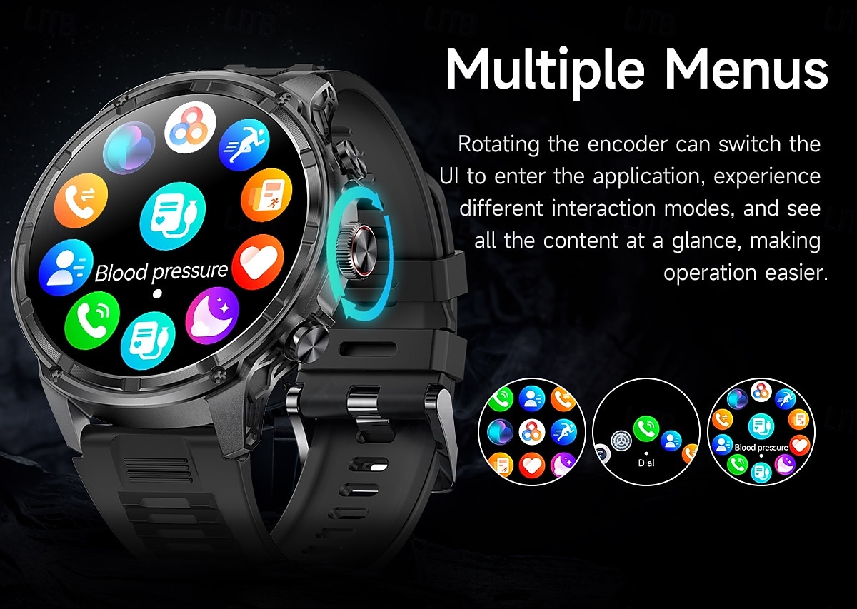 V99 Smart Watch 1.85 inch Smartwatch Fitness Running Watch Bluetooth Pedometer Call Reminder Fitness Tracker Compatible with Smartphone Unisex Long Standby Hands-Free Calls Waterproof IP 67 52mm 2026 - $66.99 –P6