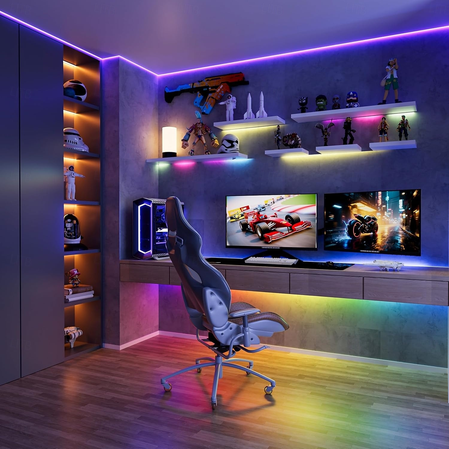 5v 5mm leveä 1-5m cob ws2812b ic rgb 160led/m led-nauha yksittäin osoitteellinen joustava tiheä tasainen valo unelmien jahtaava väri 2025 - $16.49 –P2