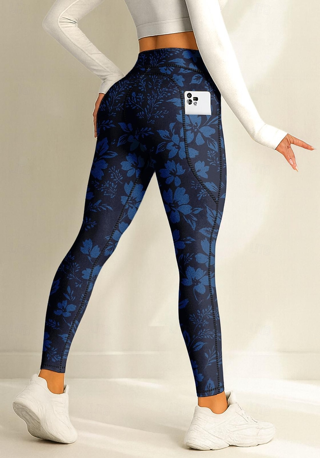 Per donna leggings da pilates Pantaloni fitness Leggings da palestra Tasche Bollo Tasche Laterali Pilates Palestra Allenamento in Palestra Pantaloni Collant Leggings Floreale Rosa Rosso Blu marino del 2026 a $20.99 –P2
