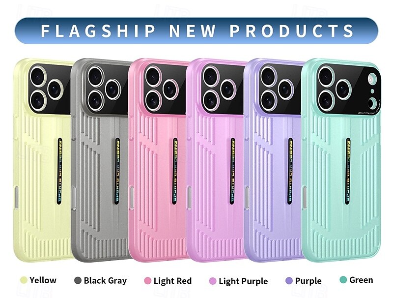 Phone Case For iPhone 17 Pro Max 17 Air 16 15 14 Pro Max 13 Pro Max Back Cover Camera Lens Protector Non-Yellowing Shockproof Retro PC 2025 - $9.99 –P2