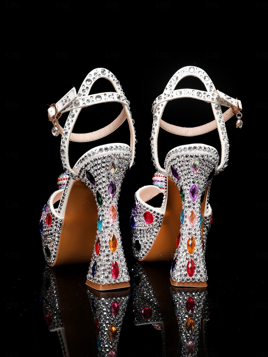 Women's Rhinestone Platform High Heel Sandals with Matching Clutch - Sparkly Formal Dress Shoes for Cocktail Parties, Weddings and Elegant Events 2026 - $119.99 –P11