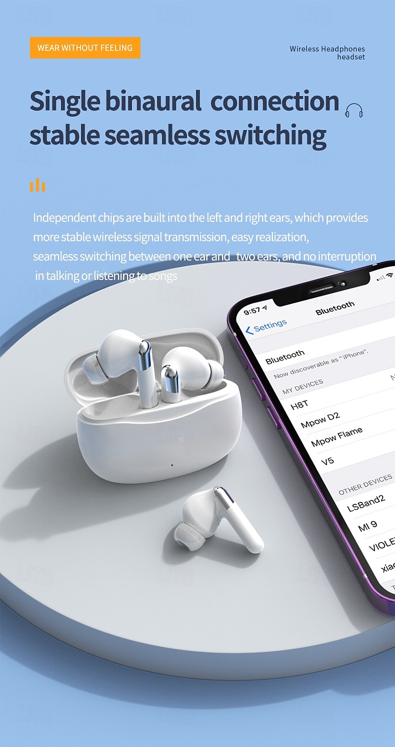 YW15 True Wireless Headphones TWS Earbuds In Ear Bluetooth 5.3 LED Light Deep Bass for Apple Samsung Huawei Xiaomi MI  Camping / Hiking Running Fitness Office Business Mobile Phone Gaming 2025 - $15.99 –P6