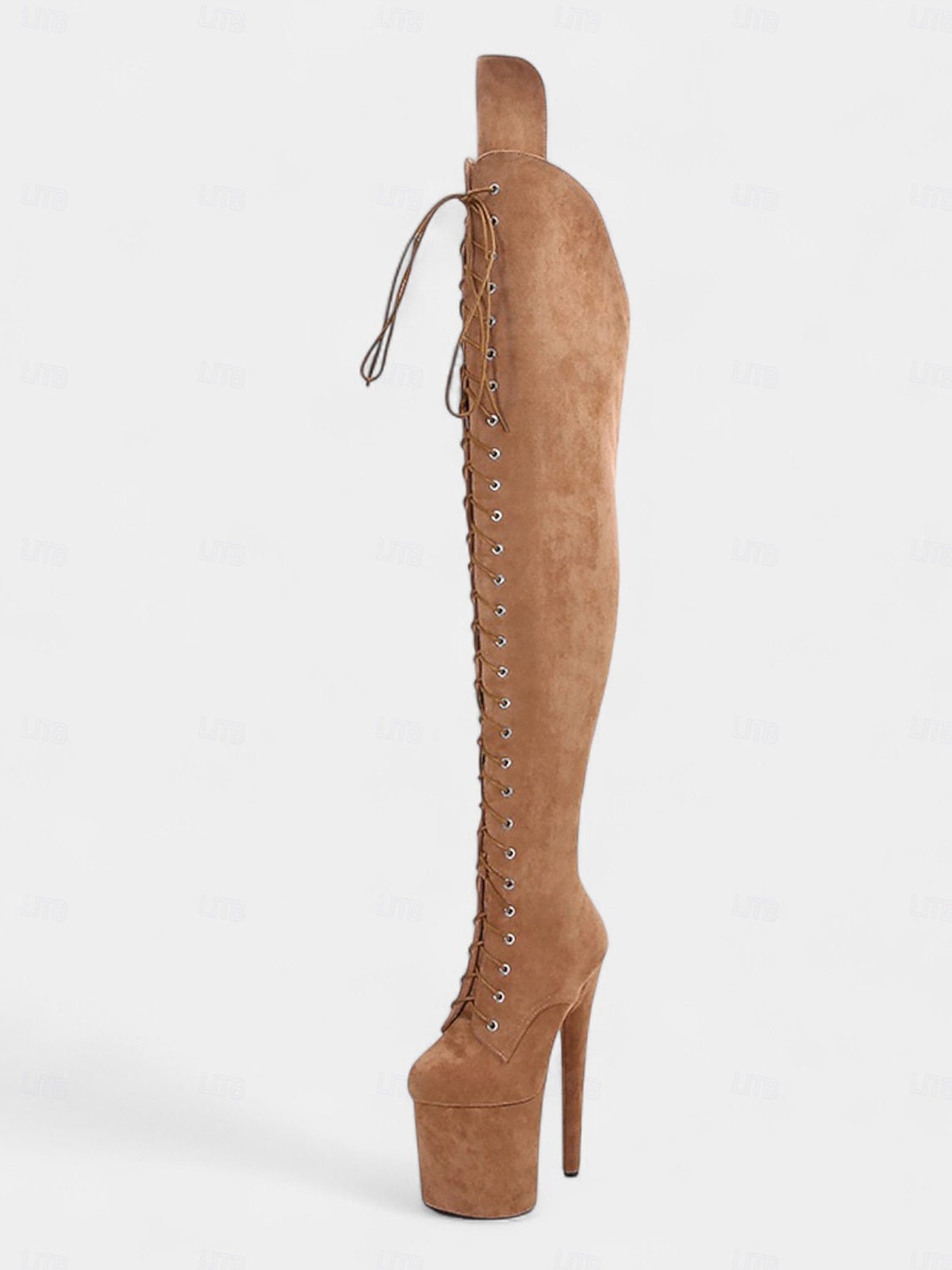 Damen-Overknee-Stiefel mit Plateausohle und Schnürung – Overknee-Stiefel mit hohem Absatz für Pole Dance für das Nachtleben und Partys 2026 - $149.99 –P1