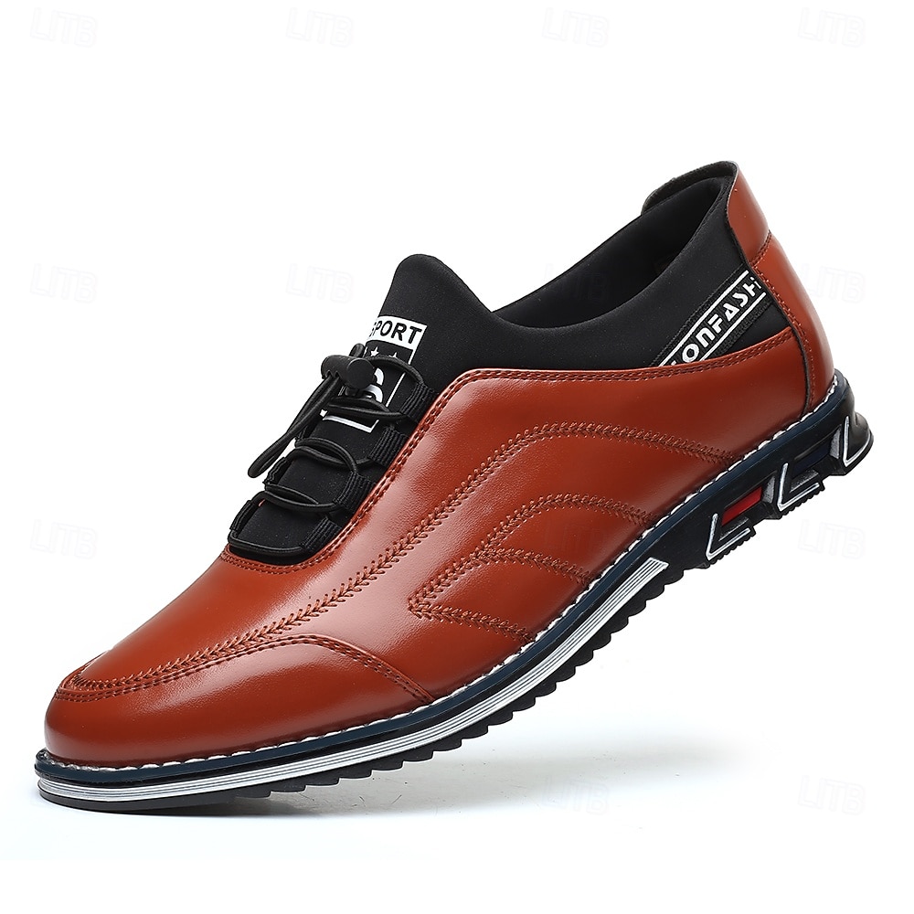 Baskets basses marron à lacets et semelle sport pour homme, style streetwear tendance pour le travail, les voyages et les sorties en week-end. de 2025 ? $46.99 –P2