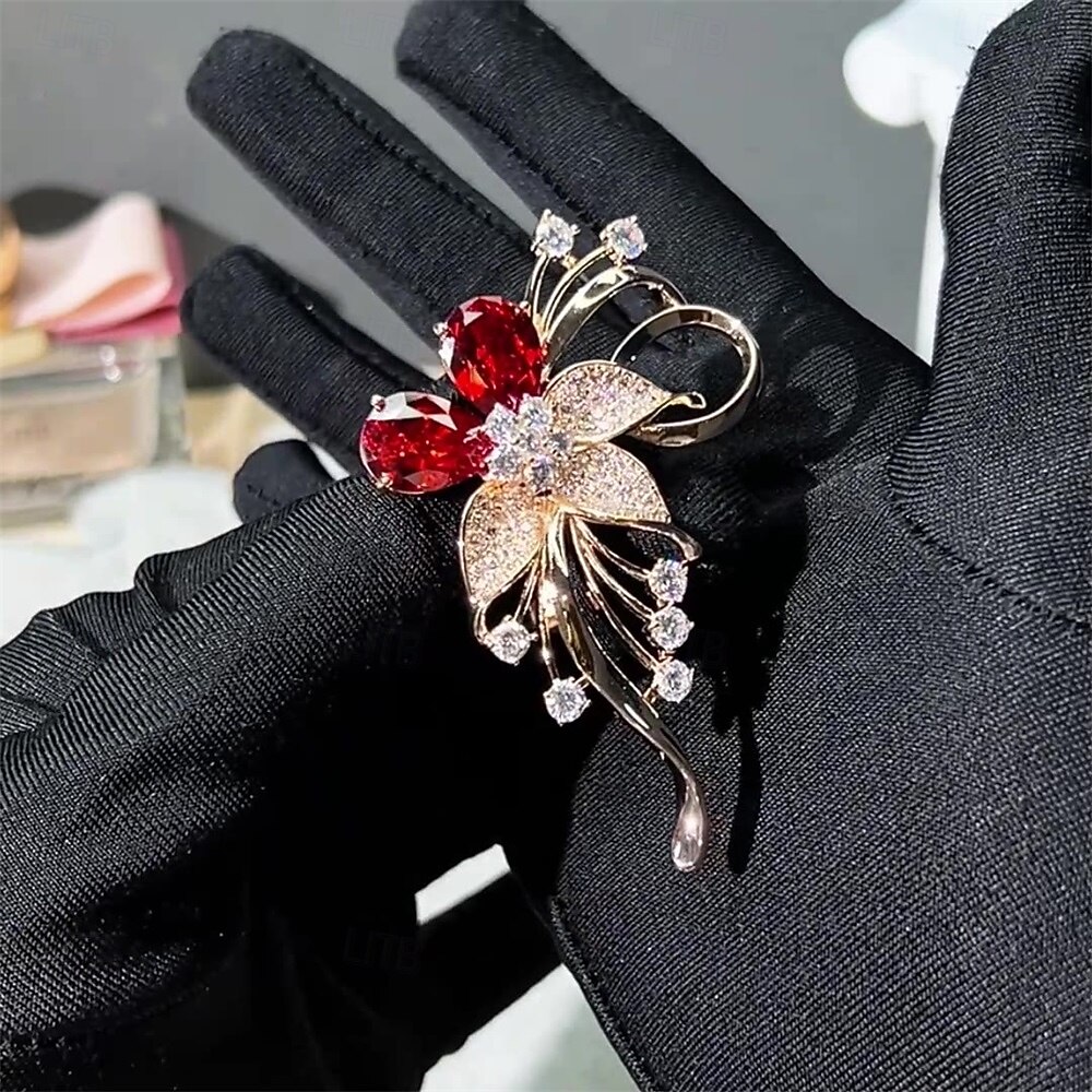 Prom Brooch Brooches Classic Retro Floral Elegant Fashion Brooch Jewelry Champagne ...
