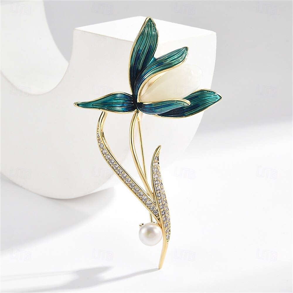 Brooches Classic Retro Geometrical Flower Elegant Fashion Personalized ...