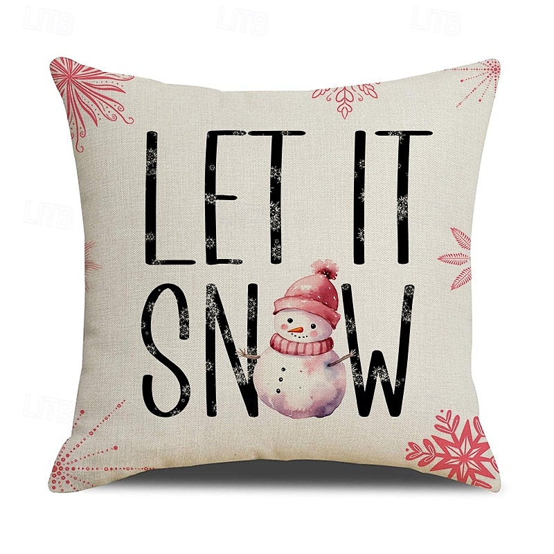 рождественские наволочки, пряничный человечек &Декоративные подушки с алфавитным принтом, праздничные подушки для дивана &домашний декор 2025 - $4.99 –P6