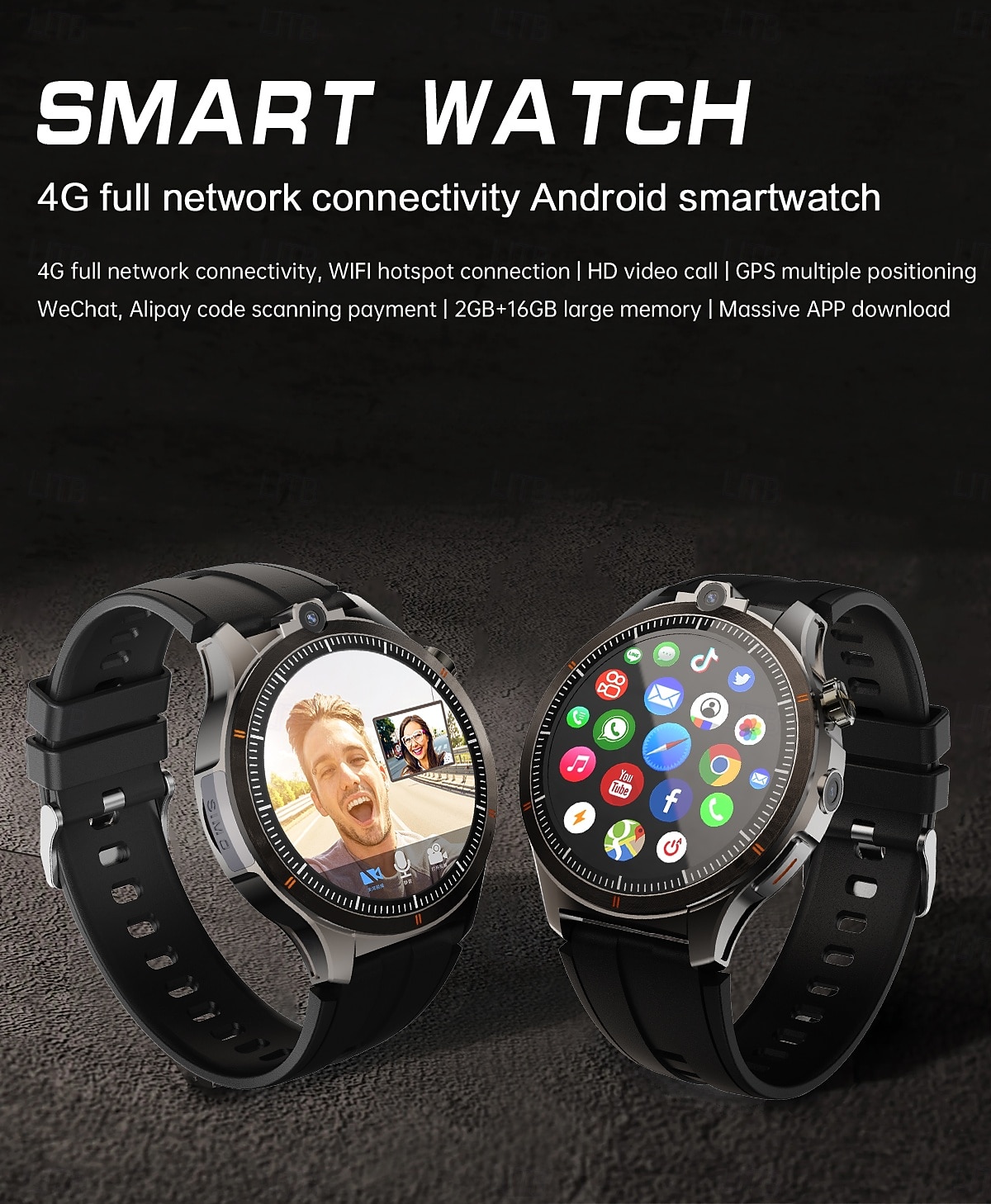 LW9 Montre intelligente 1.43 pouce Smartwatch Montre Connectée Bluetooth 4G Surveillance de la température Podomètre Rappel d'appel Compatible avec Android iOS Hommes GPS Longue Veille Appels Mains de 2025 ? $131.99 –P1