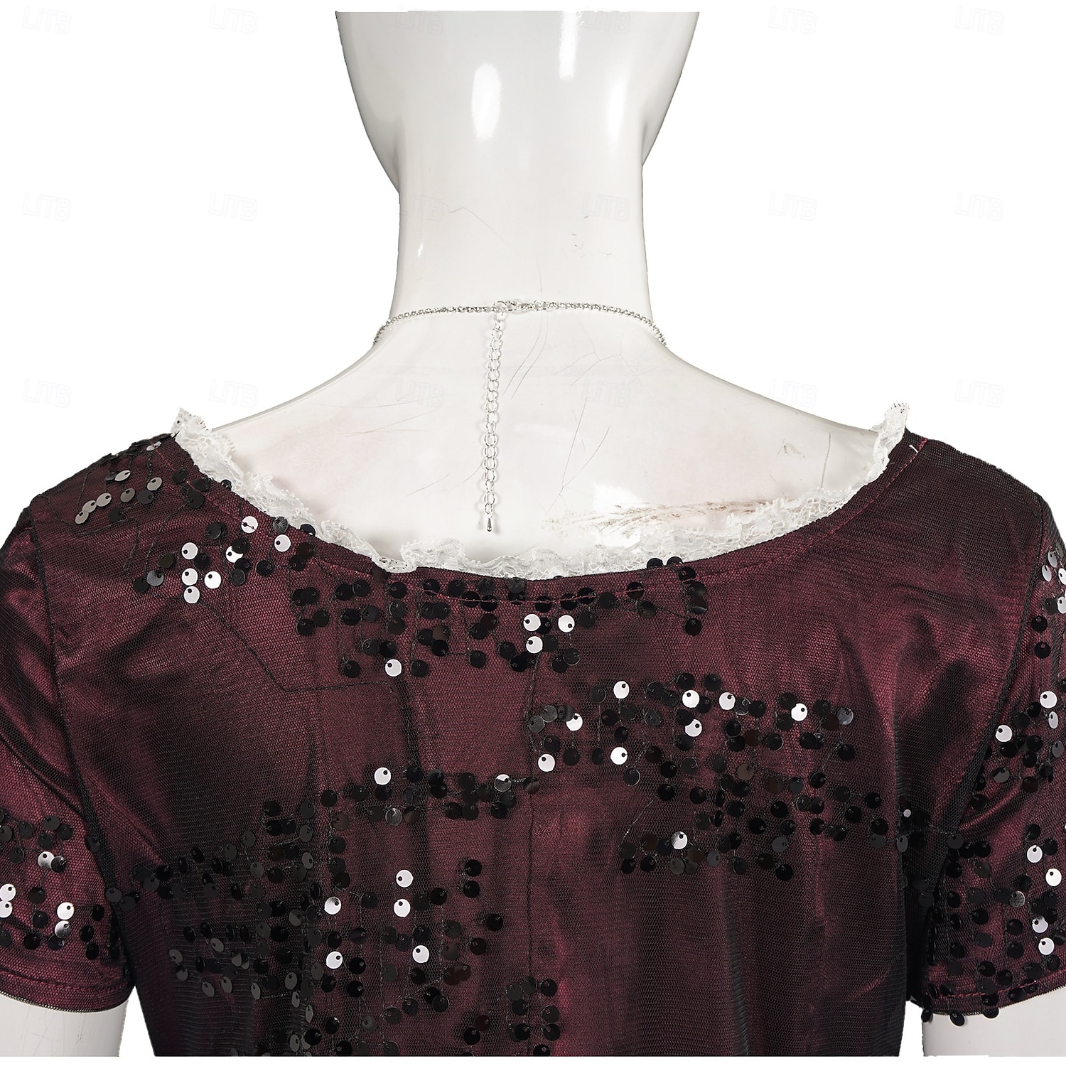 Roaring 20s 1920s Ankle Length Dress Evening Dress Fancy Costume Short Sleeves The Great Gatsby Sequins Square Neck Fancy Dress Women's Carnival Evening Party Party Masquerade Adults Dress Gloves 2026 - $100.99 –P3