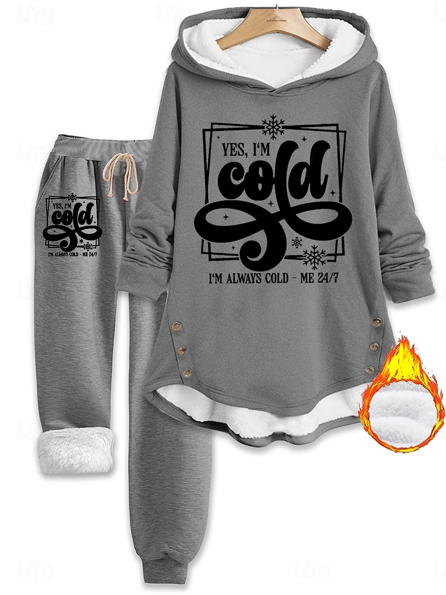 Per donna Quotidiano Felpa con Cappuccio Manica Lunga Con Cappuccio Grafico Lettera Coulisse Stampato All'aperto Casuale Quotidiano Nero Rosa Blu Autunno Vestibilità regolare del 2025 a $45.99 –P2