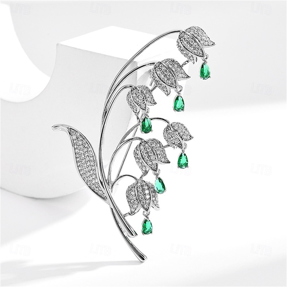 Broschen Klassisch Retro Blume Elegant Mode Personalisierte Einfach Luxus Brosche Schmuck Weiß / Silber Perlenrosa Grün Für Hochzeit Party Geschenk Verlobung Abschlussball Festival 2025 - $34.99 –P7