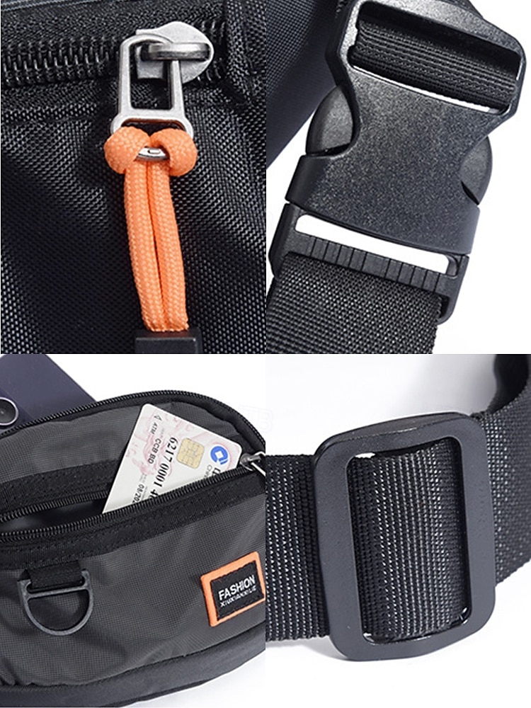 Borsa a tracolla da uomo resistente all'acqua, marsupio multiuso con tasche multiple, borsa a tracolla casual da viaggio, sportiva e per attività all'aperto del 2026 a $11.99 –P9