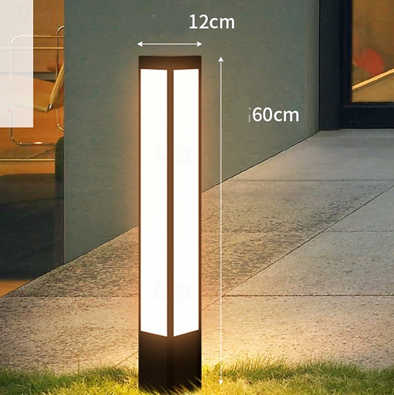 Уличное освещение газона, современные водонепроницаемые светодиодные светильники для дорожек, сада, виллы, наружные светильники для двора, наружные напольные светильники для ландшафтных работ, террас, 2025 - $139.99 –P4