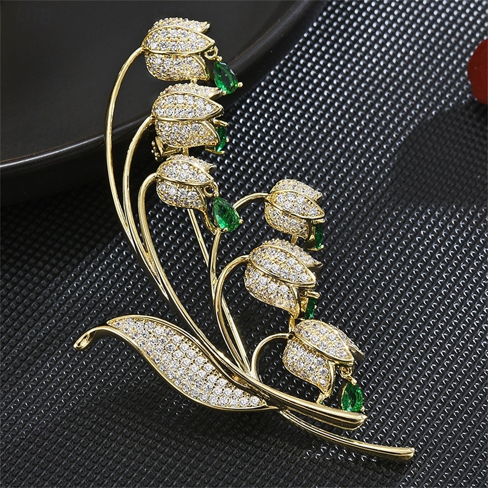 Broschen Klassisch Retro Blume Elegant Mode Personalisierte Einfach Luxus Brosche Schmuck Weiß / Silber Perlenrosa Grün Für Hochzeit Party Geschenk Verlobung Abschlussball Festival 2025 - $34.99 –P2