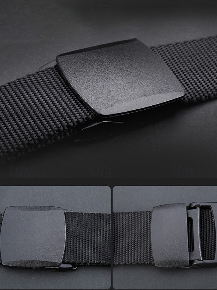 Pánský nylonový taktický opasek – nastavitelný lehký vojenský popruhový opasek s odolnou přezkou pro outdoorové, pracovní i běžné nošení 2026 - $9.99 –P5