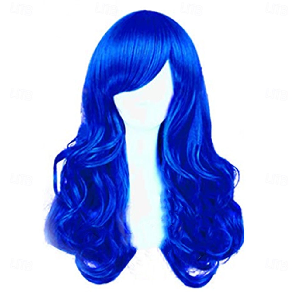 parrucche lunghe colorate - ondulate al neon &parrucche colorate ricce per donne - con occhiali al neon extra - bomboniere per addio al nubilato del 2025 a $17.49 –P6