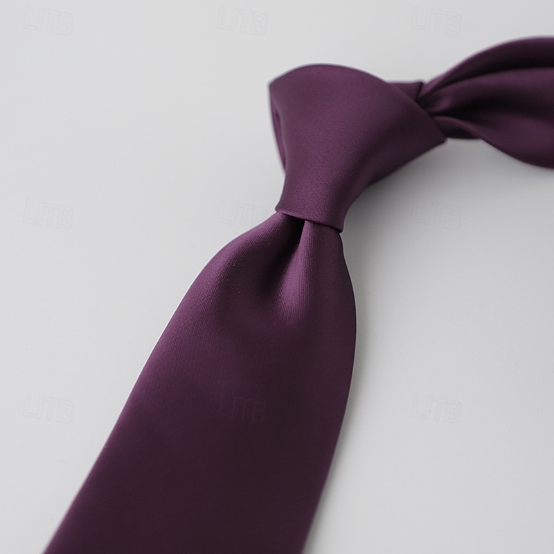 Men's Neckties Fashion Classic Modern Contemporary Plain Wedding Party Daily Wear 2026 - $8.99 –P10
