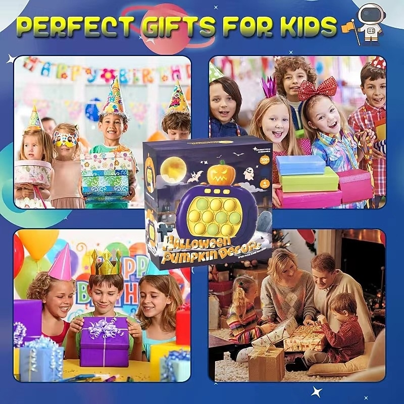 משחק פופ ליל כל הקדושים צעצועי פידג'ט לילדים ולמבוגרים דחיפה מהירה פאזל פופ מואר צעצוע פידג'ט 8-12 דחיפה מהירה בועות צעצועים חושיים לילדים בגילאי 3-12 2025 - $35.99 –P6