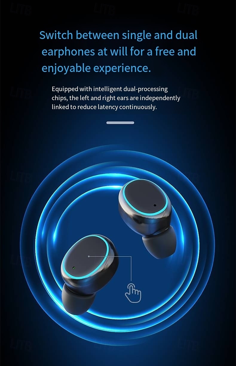 X1 True Wireless Headphones TWS Earbuds In Ear Bluetooth 5.3 Sports for Apple Samsung Huawei Xiaomi MI Gym Workout Outdoor Trekking Office Business Valentine's Day Gift 2026 - $19.99 –P13