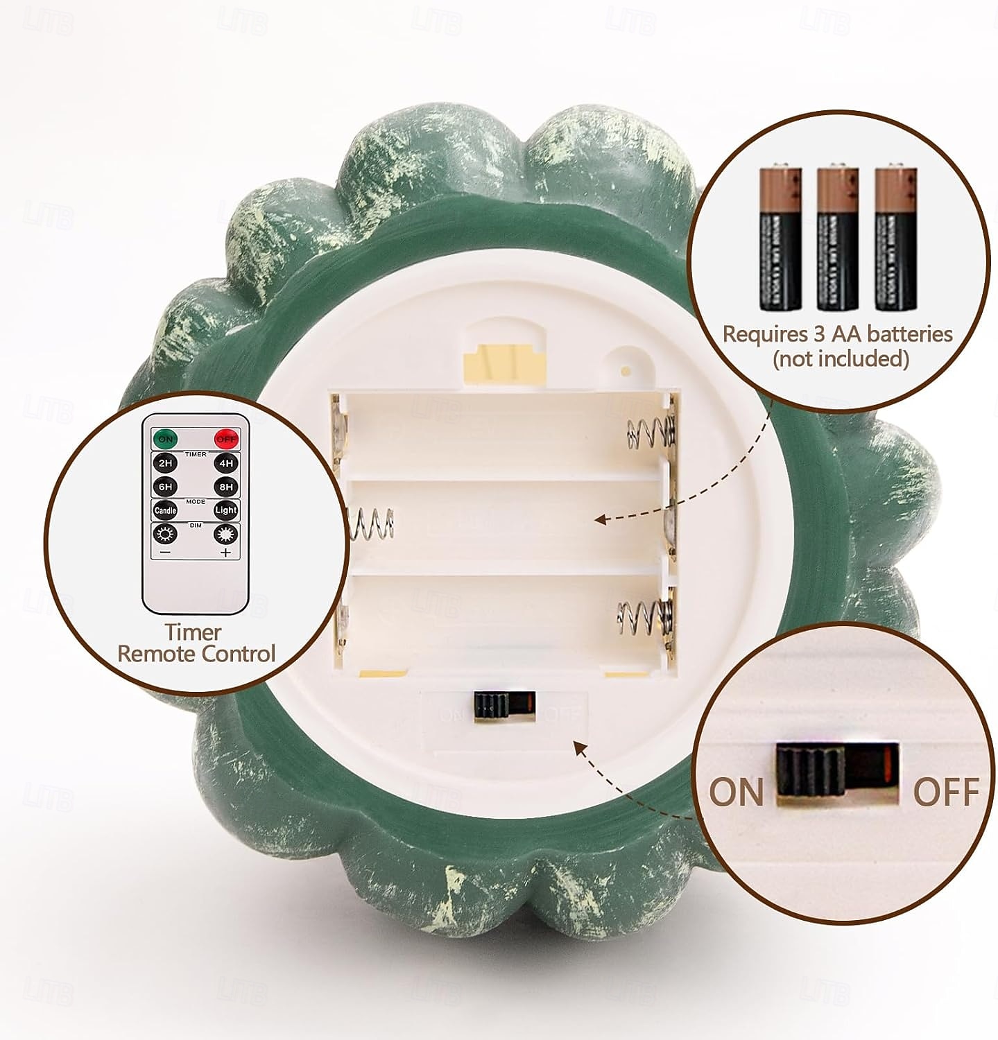 Осенняя светодиодная беспламенная свеча-светильник в виде тыквы на Хэллоуин, для вечеринки в честь Дня благодарения, для украшения рабочего стола, подвесной светильник с 8 функциями, таймером, пультом 2026 - $25.99 –P15